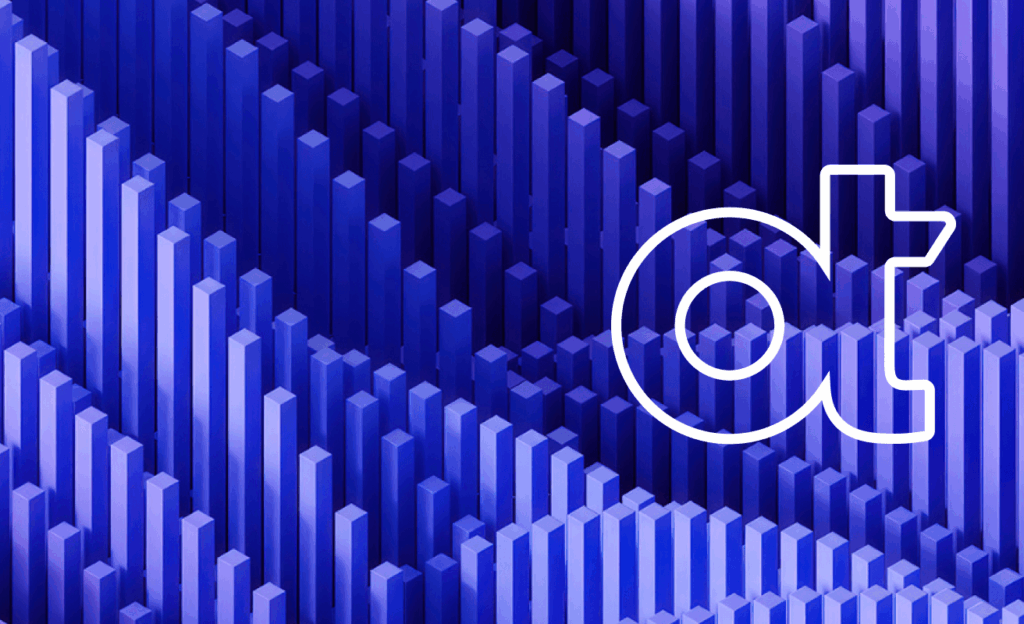 OpenText OT watermark on a blue background, representing advanced analytics concept