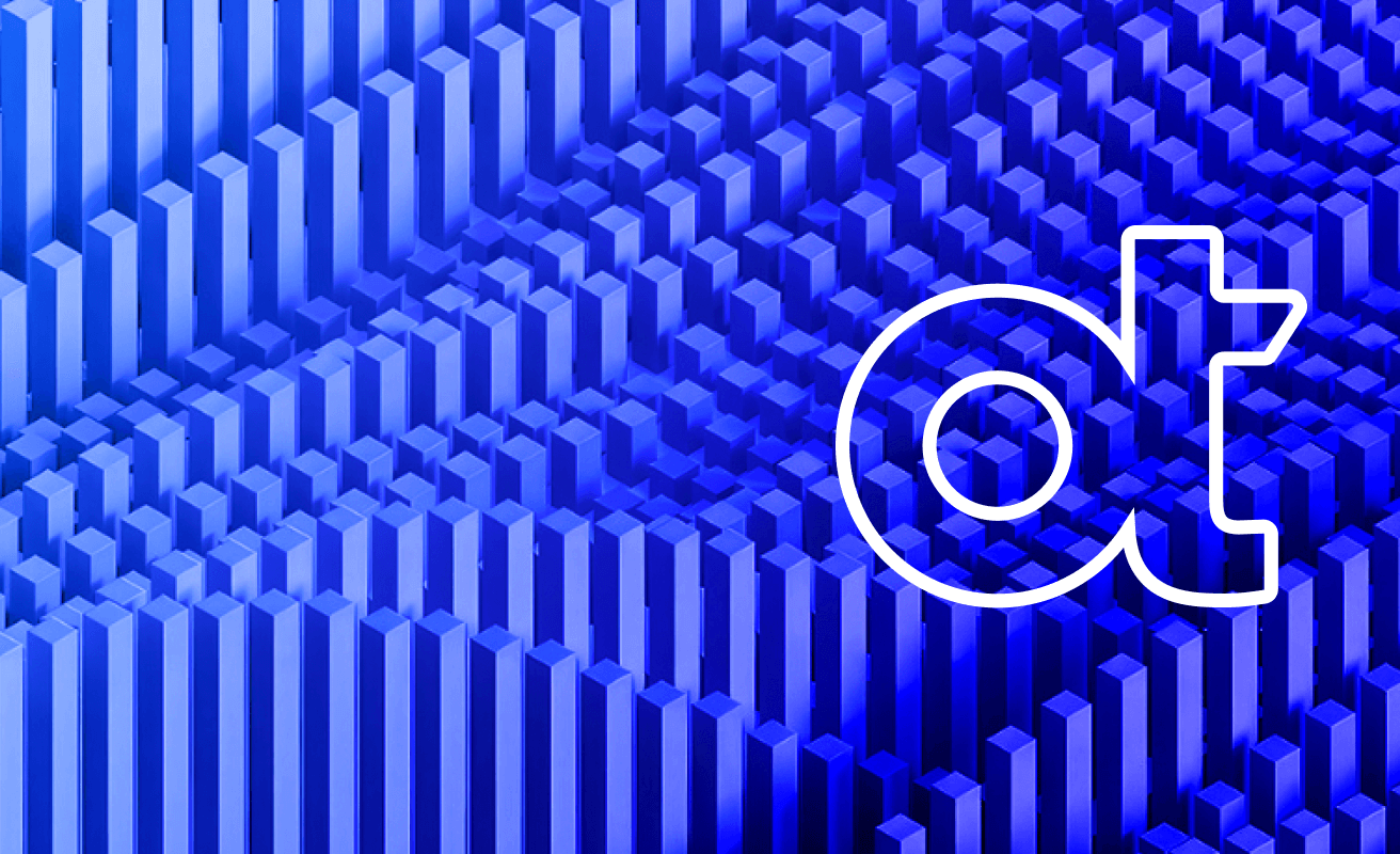 OpenText OT watermark on a blue background, symbolizing AI predictive maintenance