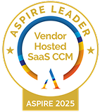 Aspire Leader Vendor hosted SaaS CCM 2025 badge